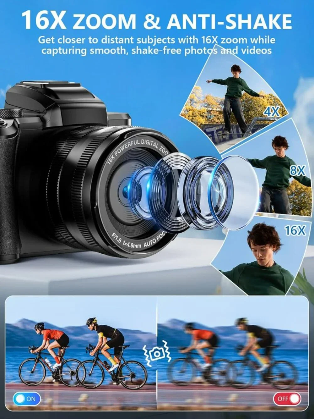 NEW 8K WIFI Digital Camera with 3.2